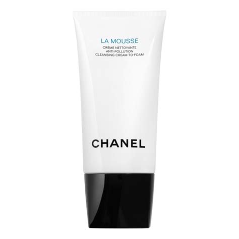 chanel la mousse anti pollution cleansing cream to foam|chanel intense brightening foam cleanser.